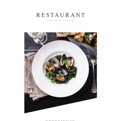 European Restaurant Responsive Newsletter šablona
