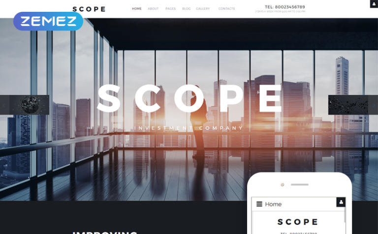 Scope - Investment Company Responsive Responsive Joomla Template Big Screenshot Scope - Investment Company Responsive Joomla Template New Screenshots BIG