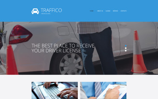 Traffic School Responsive Website Template