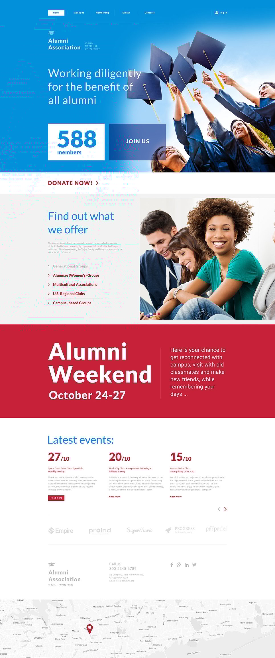 University Responsive Website Template New Screenshots BIG