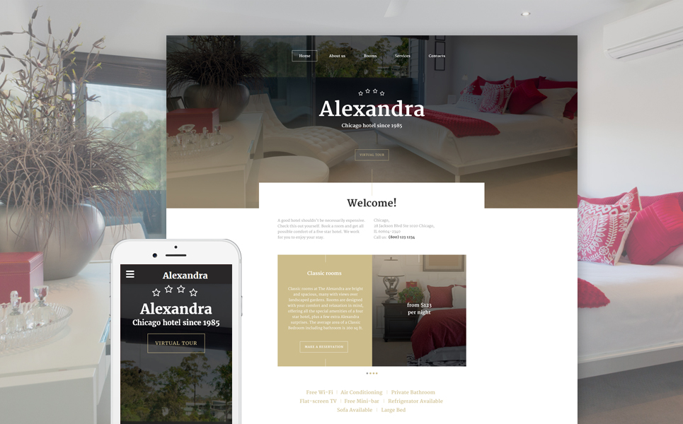 Aleksandra Website Template New Screenshots BIG