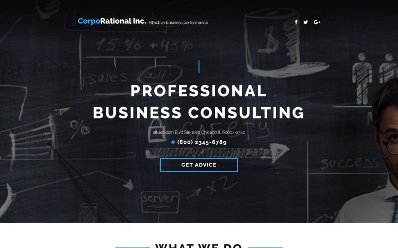 Consulting Landing Page Template