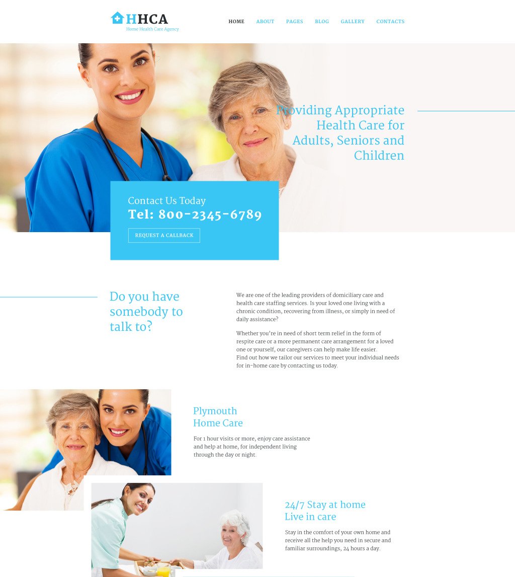 Live demo for Home Health Care Agency Joomla Template #58033