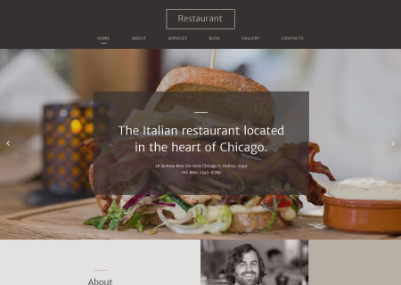 Italian cuisine site template