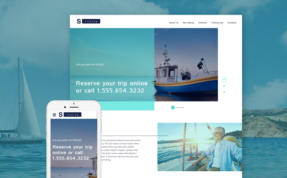 S Fishing Website Template New Screenshots BIG