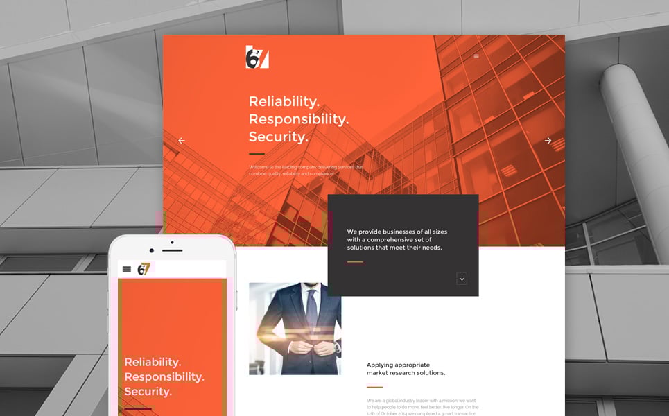 Six Website Template New Screenshots BIG