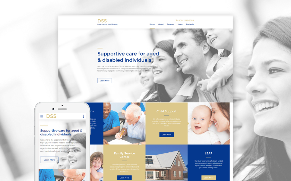 Social Foundation Responsive Website Template New Screenshots BIG