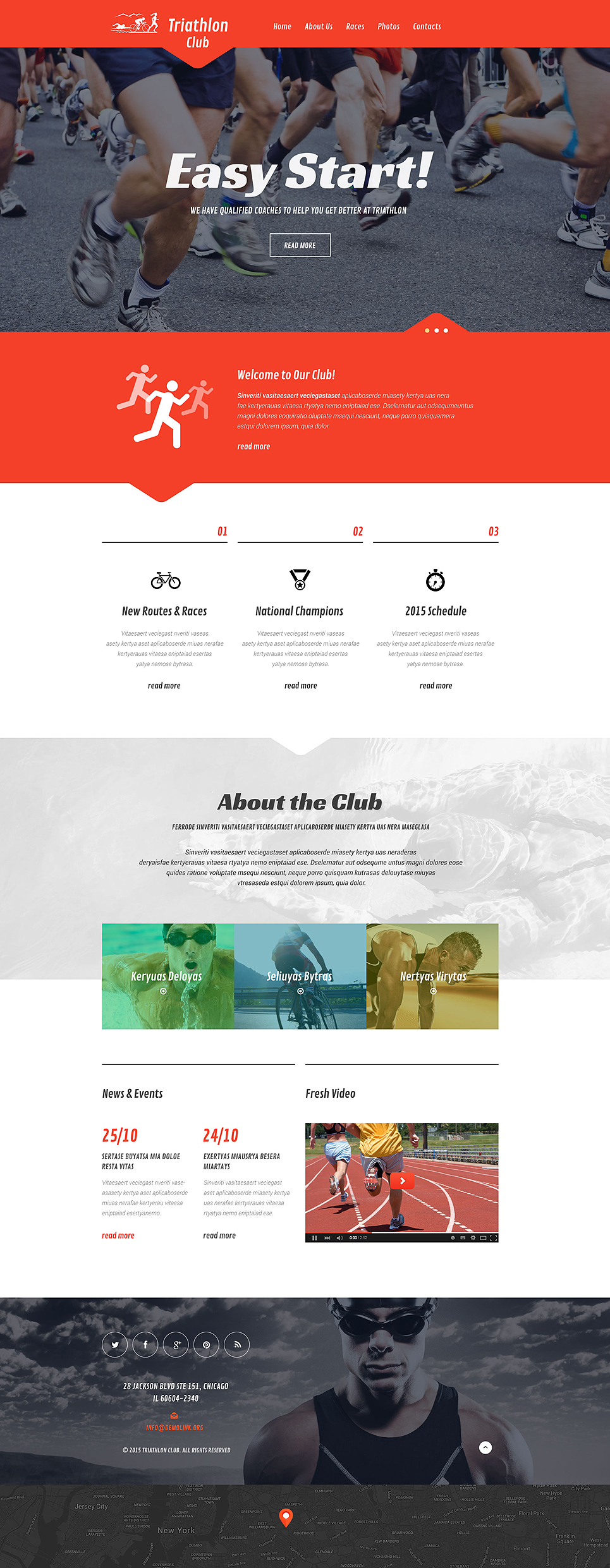 Sport Responsive Website Template New Screenshots BIG