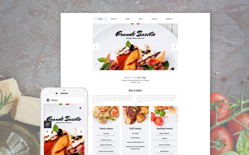 Cafe and Restaurant Responsive Joomla Template New Screenshots BIG