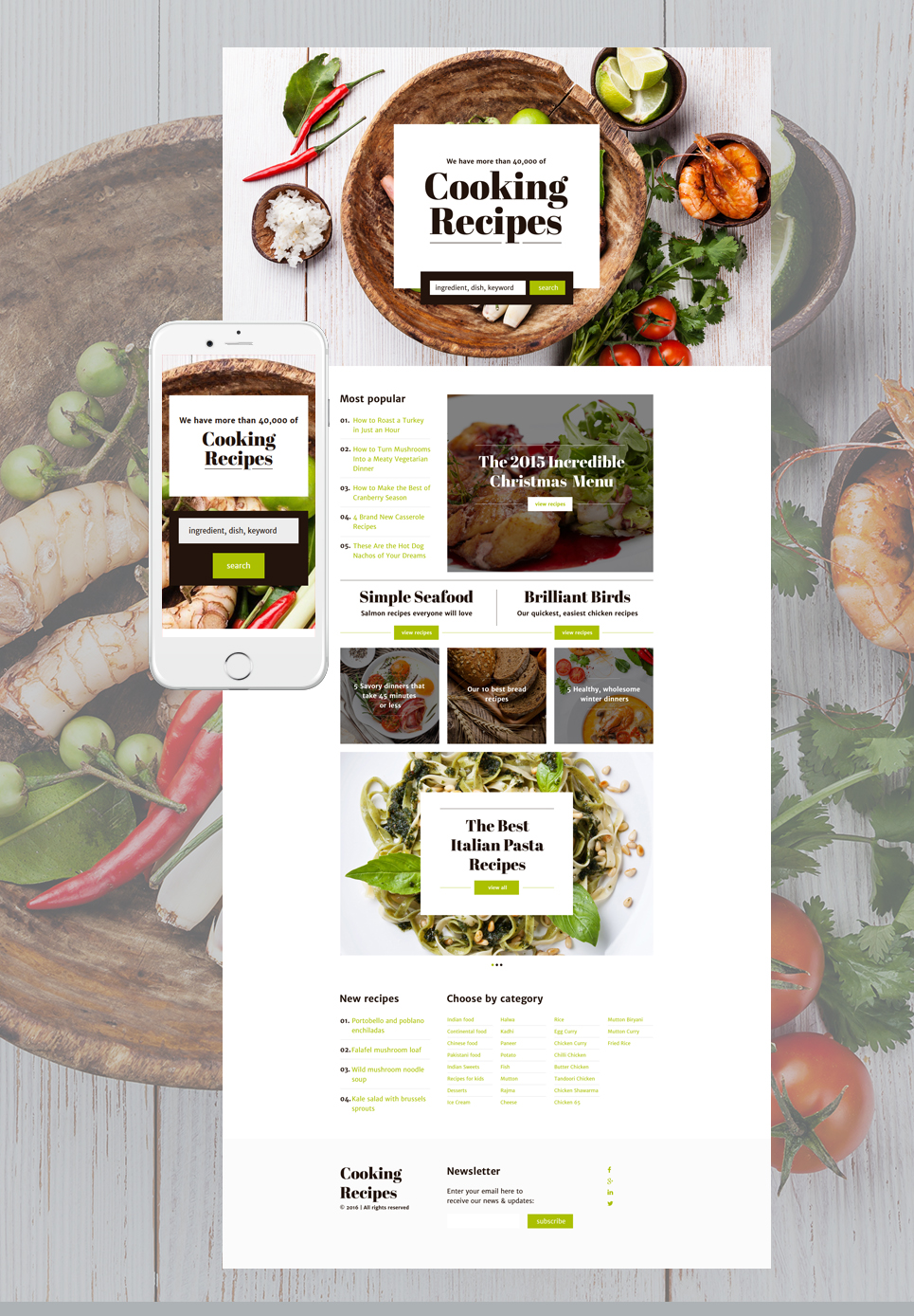 Cooking Responsive Landing Page Template New Screenshots BIG