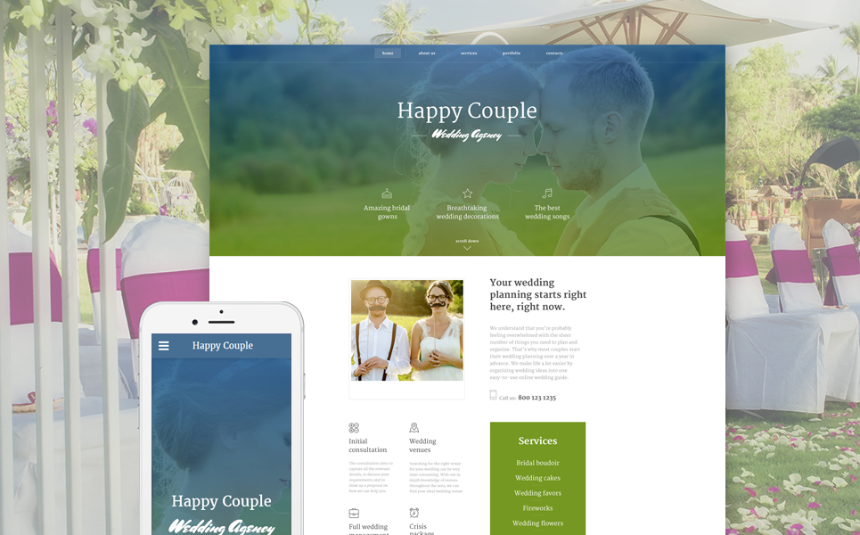 Happy Couple Website Template New Screenshots BIG
