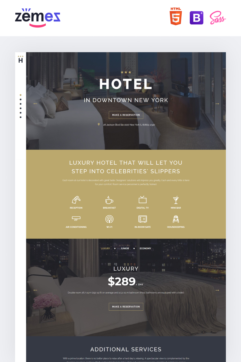HOTEL - Travel Stylish HTML №58112