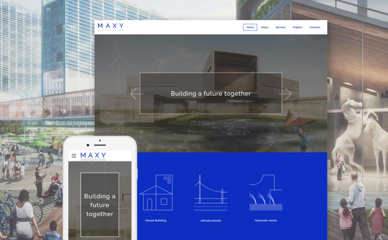 Maxy Responsive Website Template Big Screenshot Maxy Website Template New Screenshots BIG