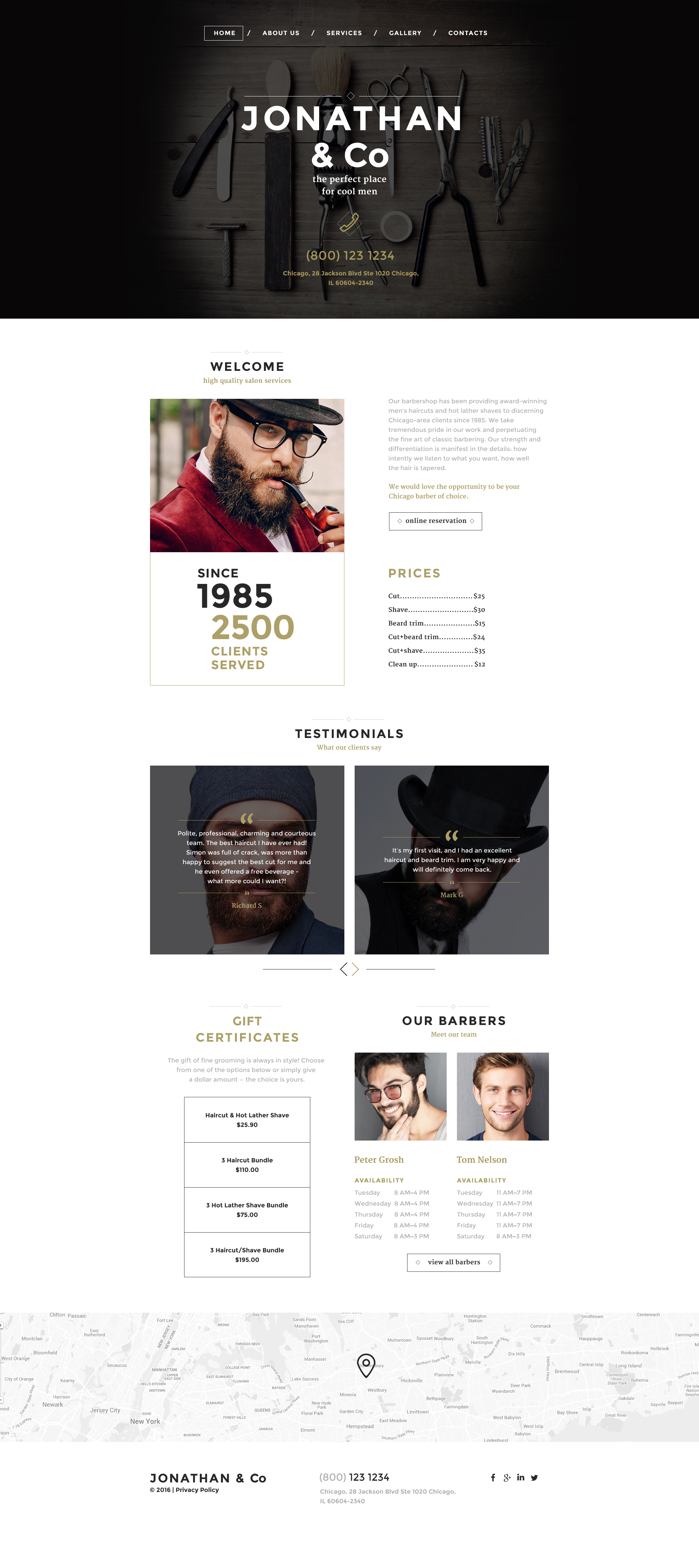 Plantilla Web Responsive para Sitio de Peluquerías #58144 - captura de pantalla