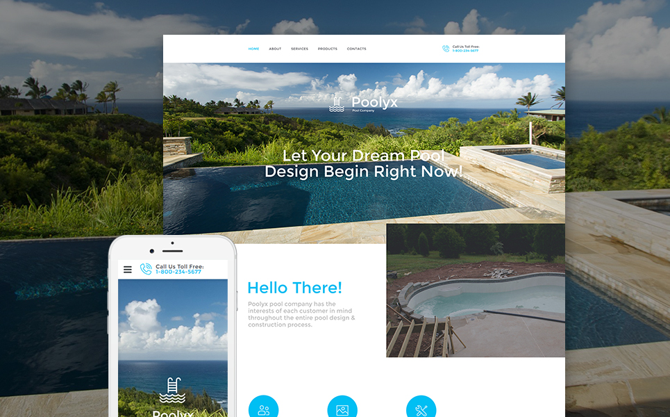 Poolix Website Template New Screenshots BIG