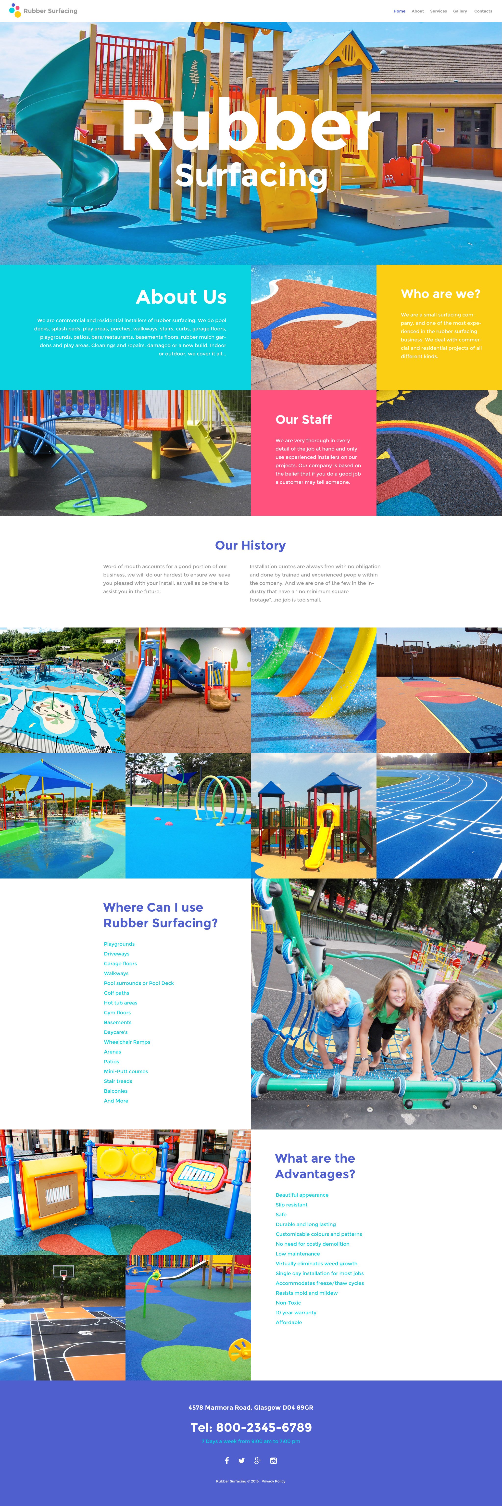 Responsive Website template over Vloerbedekking №58132 - screenshot