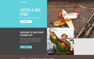 Sport Fishing Website Template