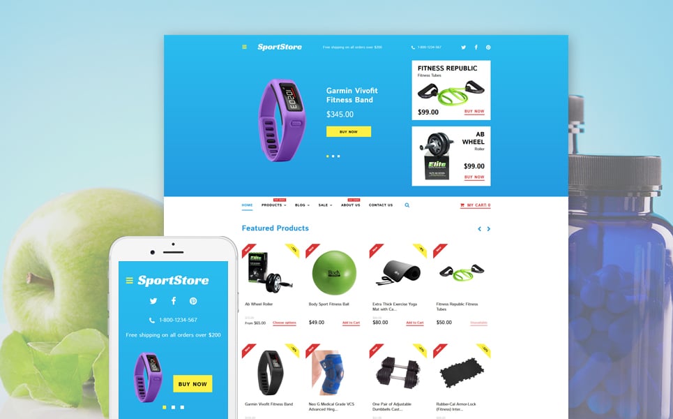 Sport Store Shopify Theme New Screenshots BIG