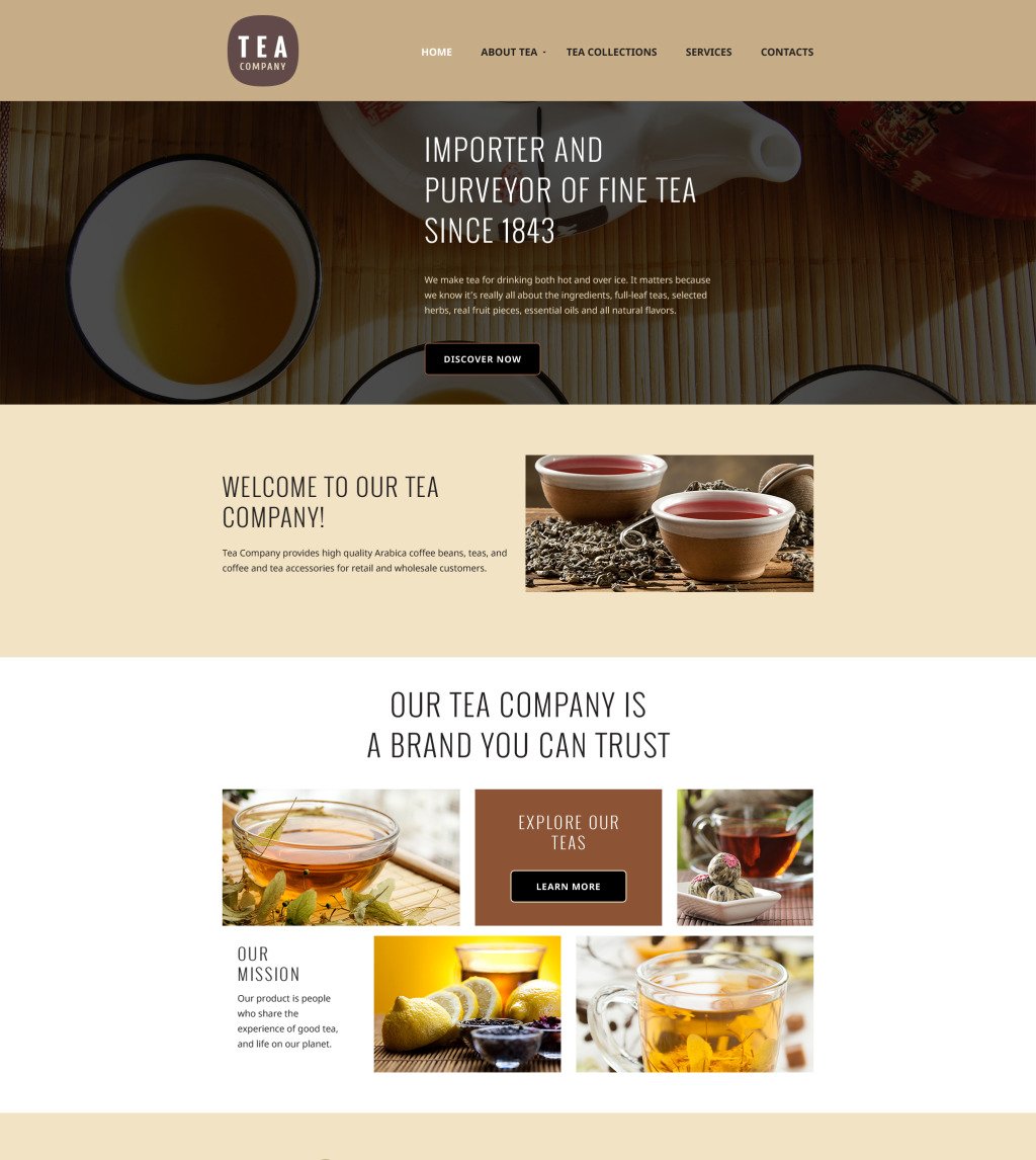 tea-website-template