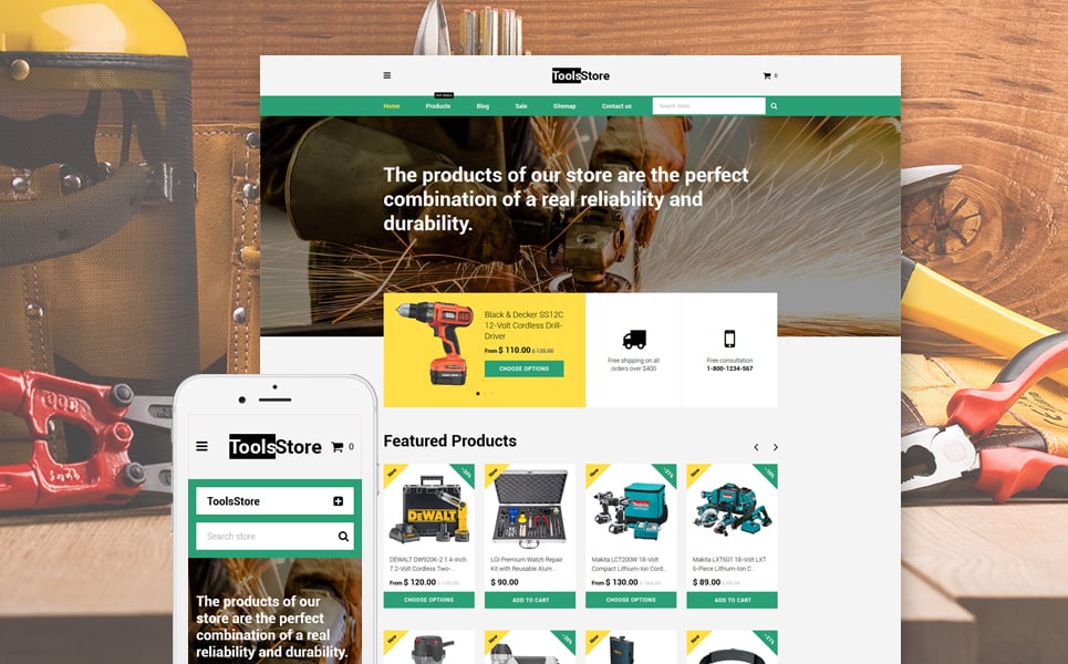 ToolsStore Shopify Theme New Screenshots BIG