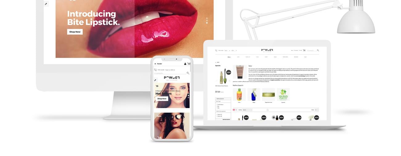 магазин косметики отзывчивый шаблон opencart