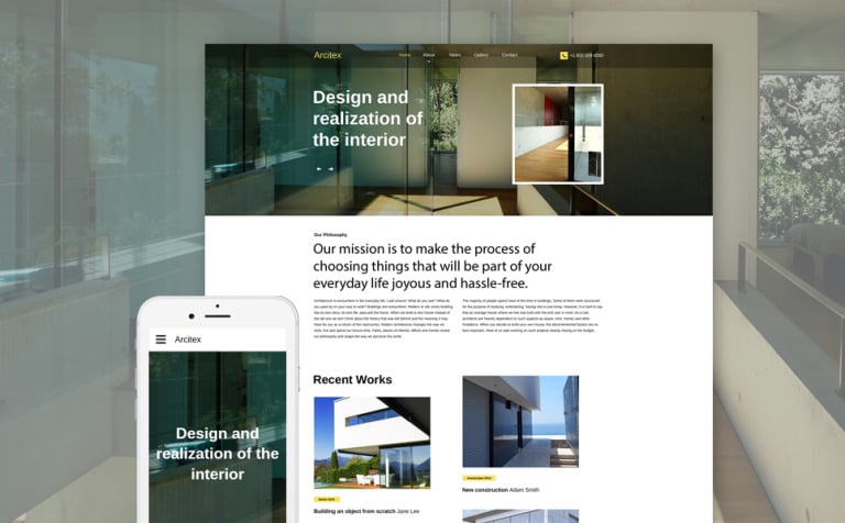 Arcitex Responsive Website Theme Big Screenshot Arcitex Website Template New Screenshots BIG