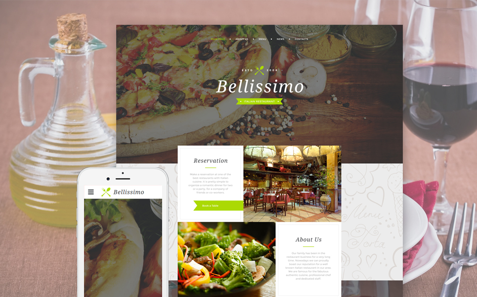 Bellissimo Website Template New Screenshots BIG