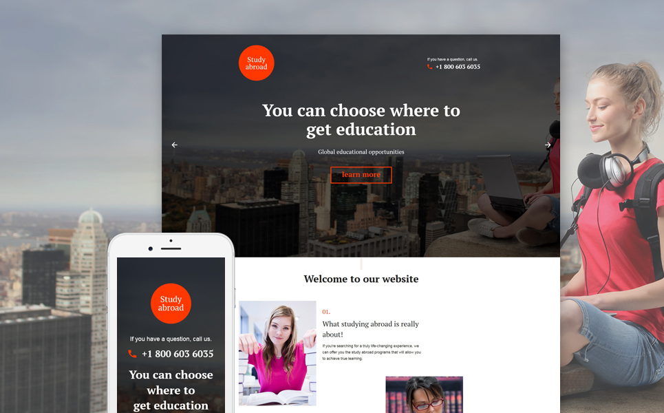 Education Responsive Landing Page Template New Screenshots BIG