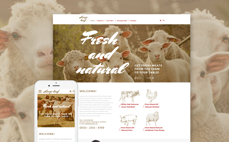 Farm Responsive Website Template New Screenshots BIG