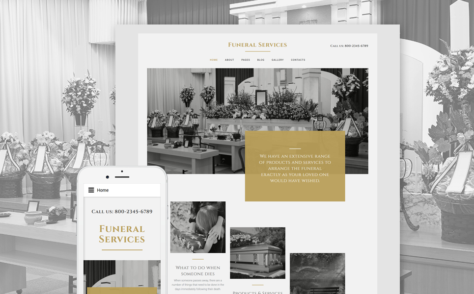 Funeral Services Joomla Template New Screenshots BIG