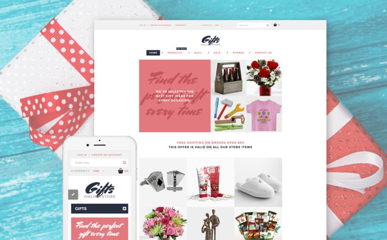 Gifts Online Store Responsive Shopify Theme Big Screenshot Gifts Online Store Shopify Theme New Screenshots BIG