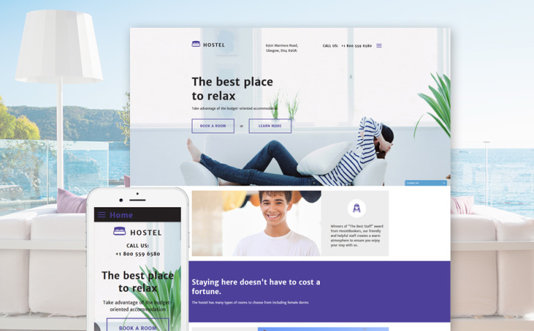 Hotels Bootstrap Website Template Big Screenshot Hotels Responsive Website Template New Screenshots BIG