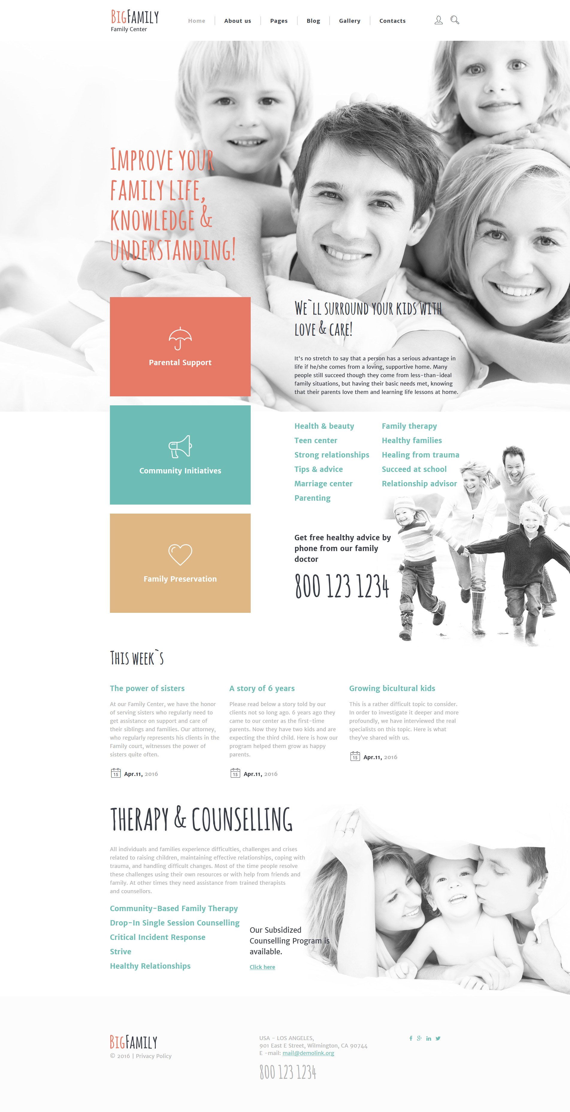 Joomla Vorlage namens "Big Family" #58277