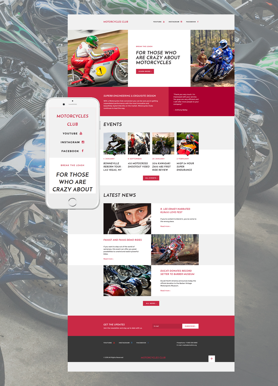 Motor Sports Responsive Landing Page Template New Screenshots BIG