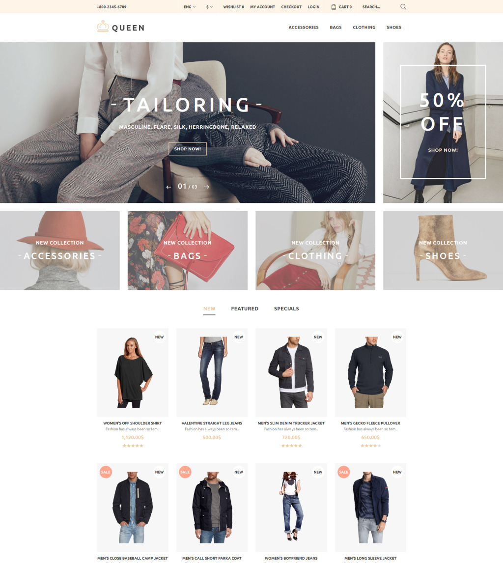 Clothing Store OpenCart Theme