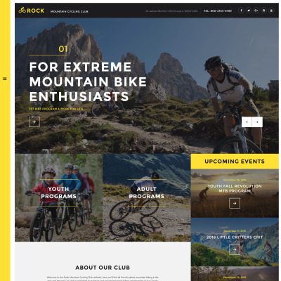 Cycling Responsive Weboldal Sablon