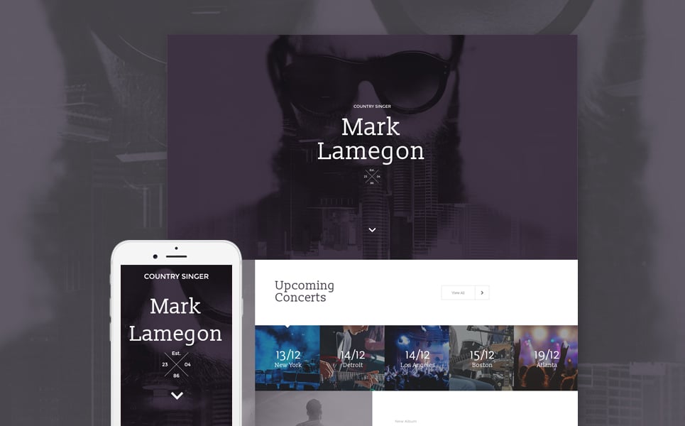 Singer Responsive Landing Page Template New Screenshots BIG