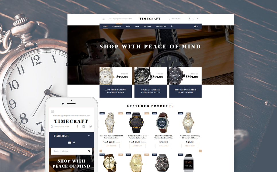 Time Craft Shopify Theme New Screenshots BIG