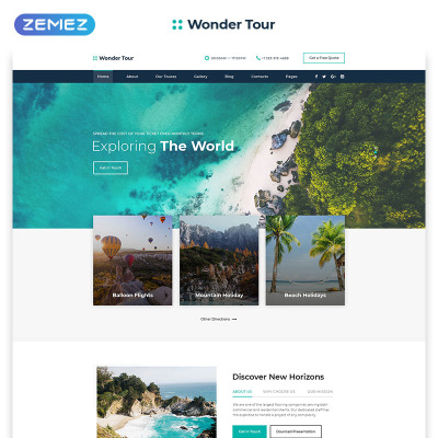 42+ Best Travel Agency Website Templates
