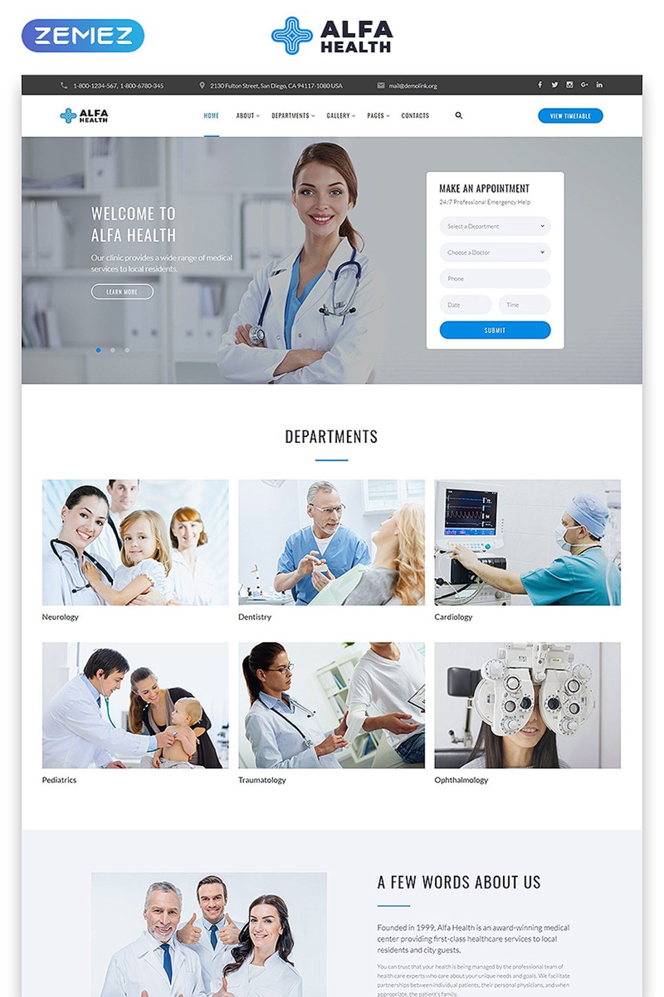 Alpha Health - Counseling Responsive Website Template New Screenshots BIG