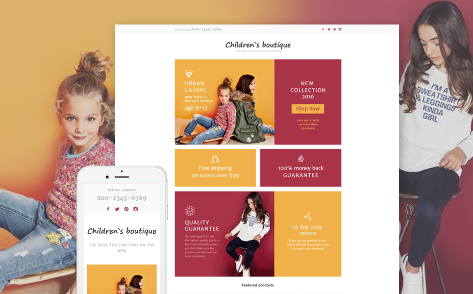 Baby Store Responsive Landing Page Template New Screenshots BIG