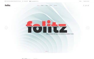 Folitz - Art Studio Minimalistic Joomla Template
