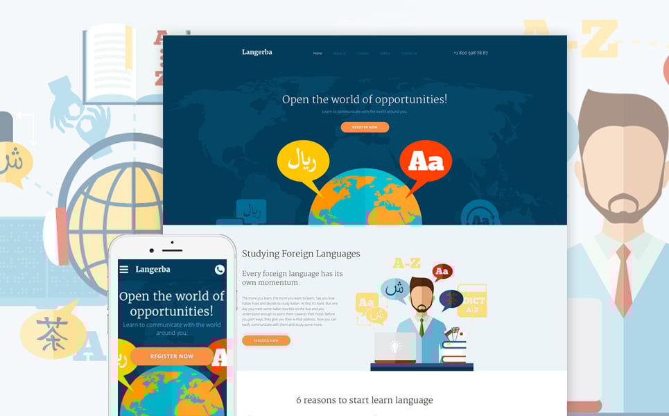 Langerba Website Template New Screenshots BIG