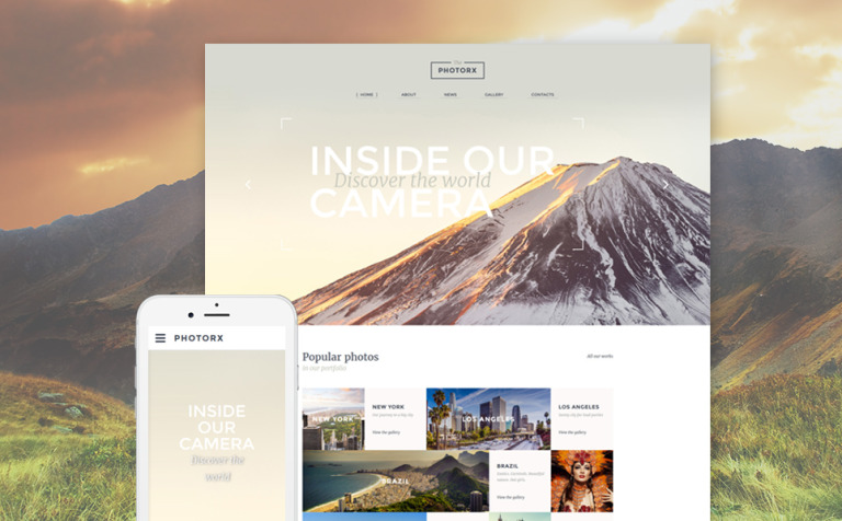 Photo Studio Responsive Website Theme Big Screenshot Photo Studio Responsive Website Template New Screenshots BIG