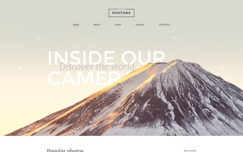 Photo Studio Responsive Website Template