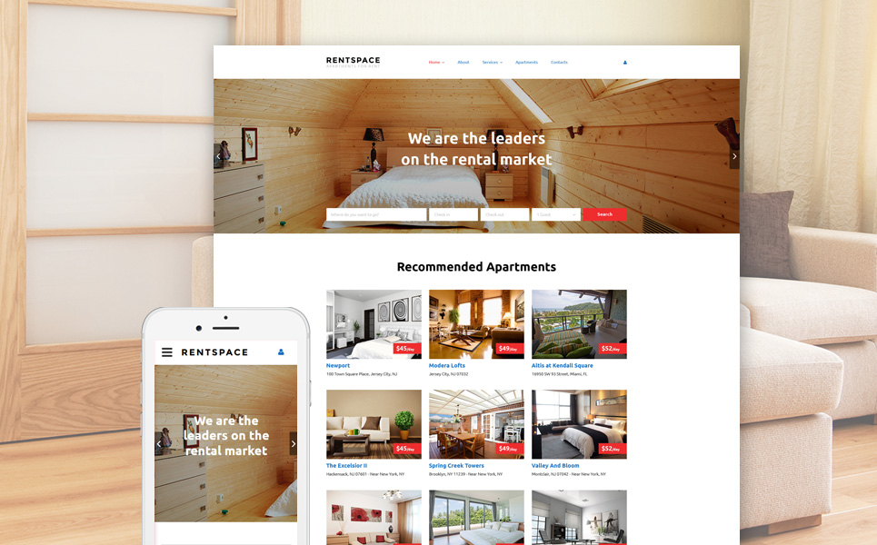 Real Estate Responsive Website Template New Screenshots BIG