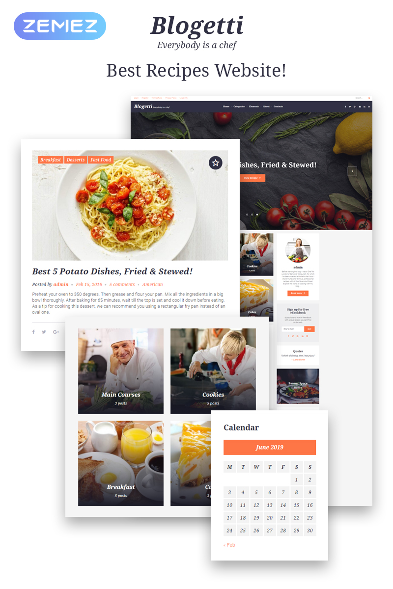 Tema De WordPress "Blogetti" #58395 - captura de pantalla