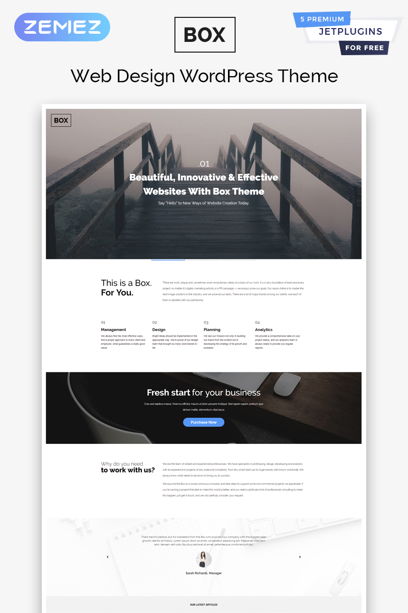 Tema De WordPress Responsive para Sitio de Diseño Web #58337 - captura de pantalla