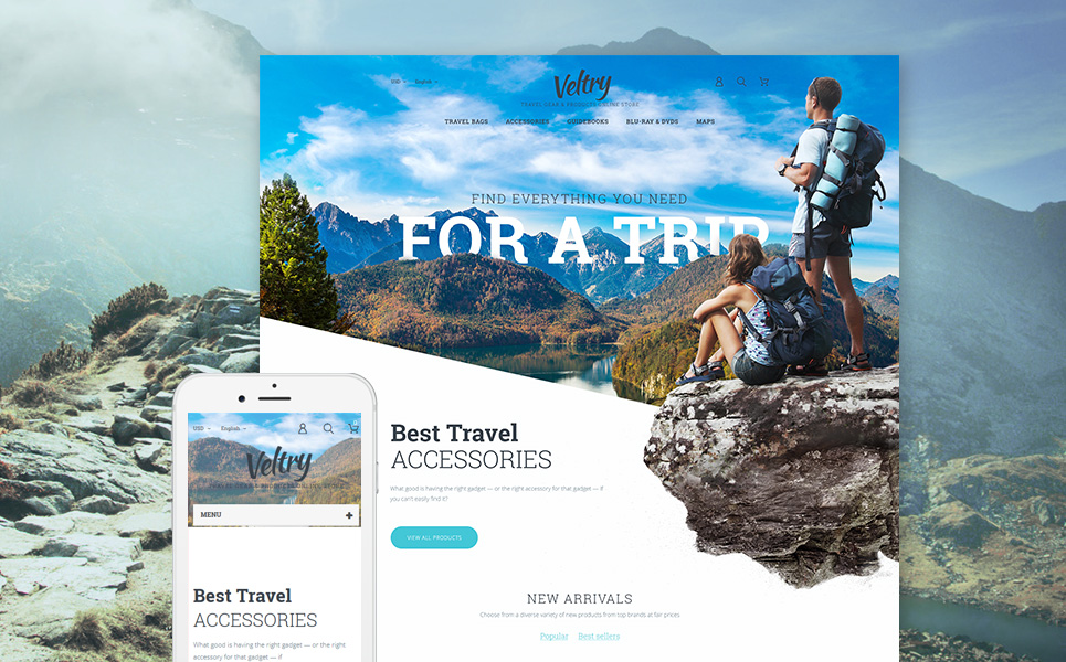 Veltry - Travel Store PrestaShop Theme New Screenshots BIG