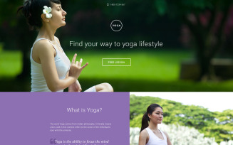 Yoga Responsive Landing Page Template